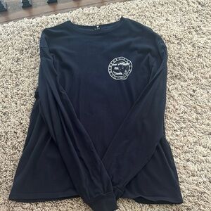 Black Long Sleeve Shirt with Logo